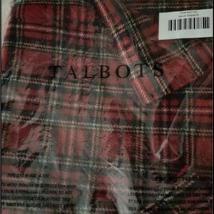 Talbots plaid holiday skirt. Has some cute sparkle to it. Runs small.